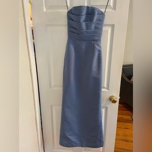 Amsale Francine Dress in Dusk- bridesmaid dress